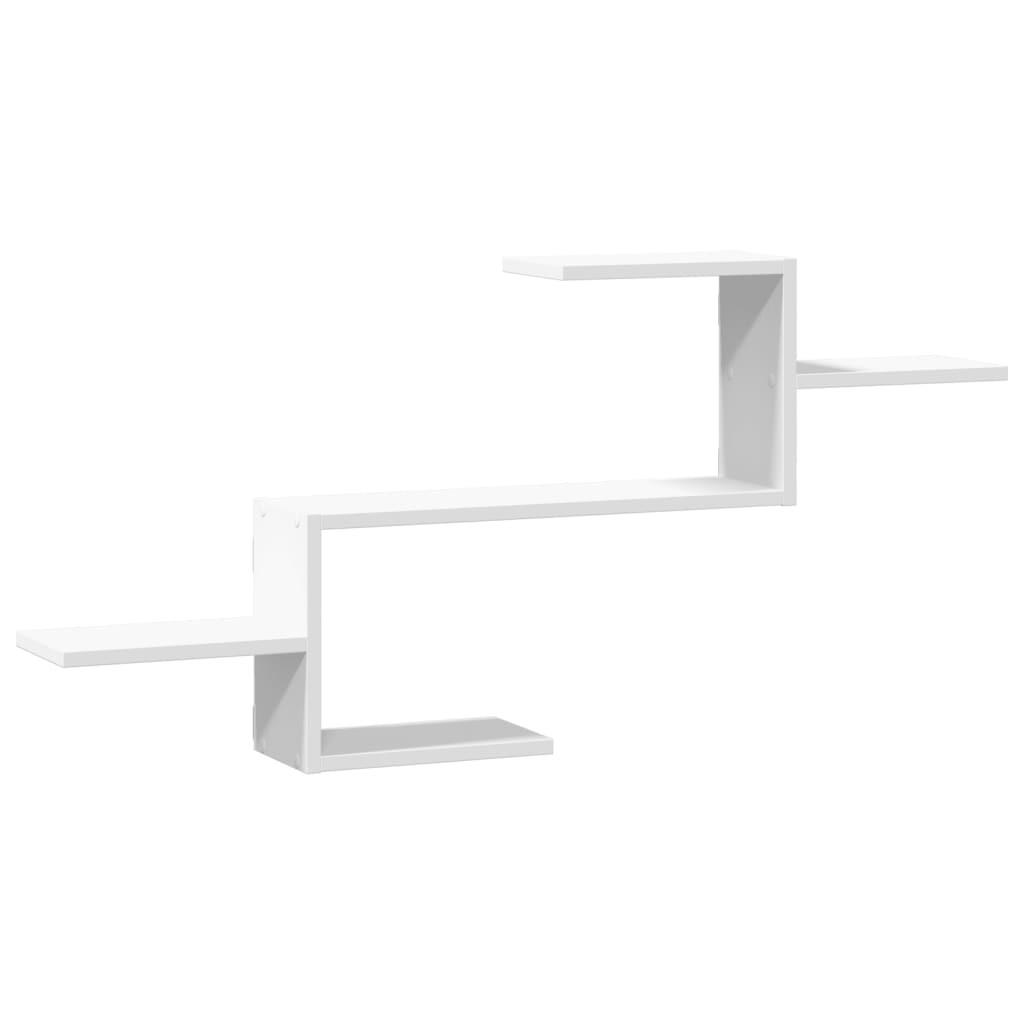 vidaXL Wandregal Weiß 104x49x15 cm