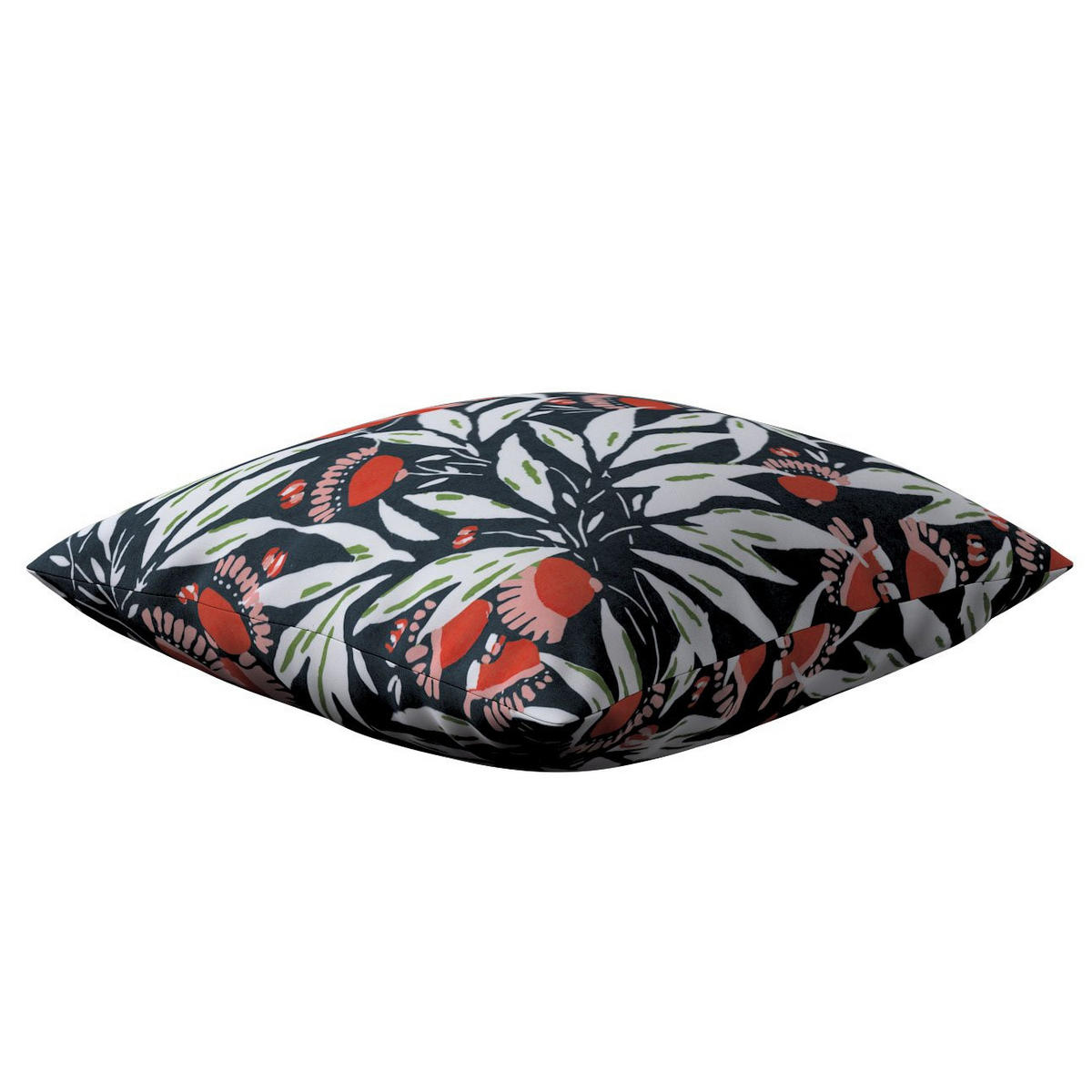 KISSENHÜLLE Eden blau und weiß, 43x43cm - Blau, Textil (43/43cm) - Dekoria