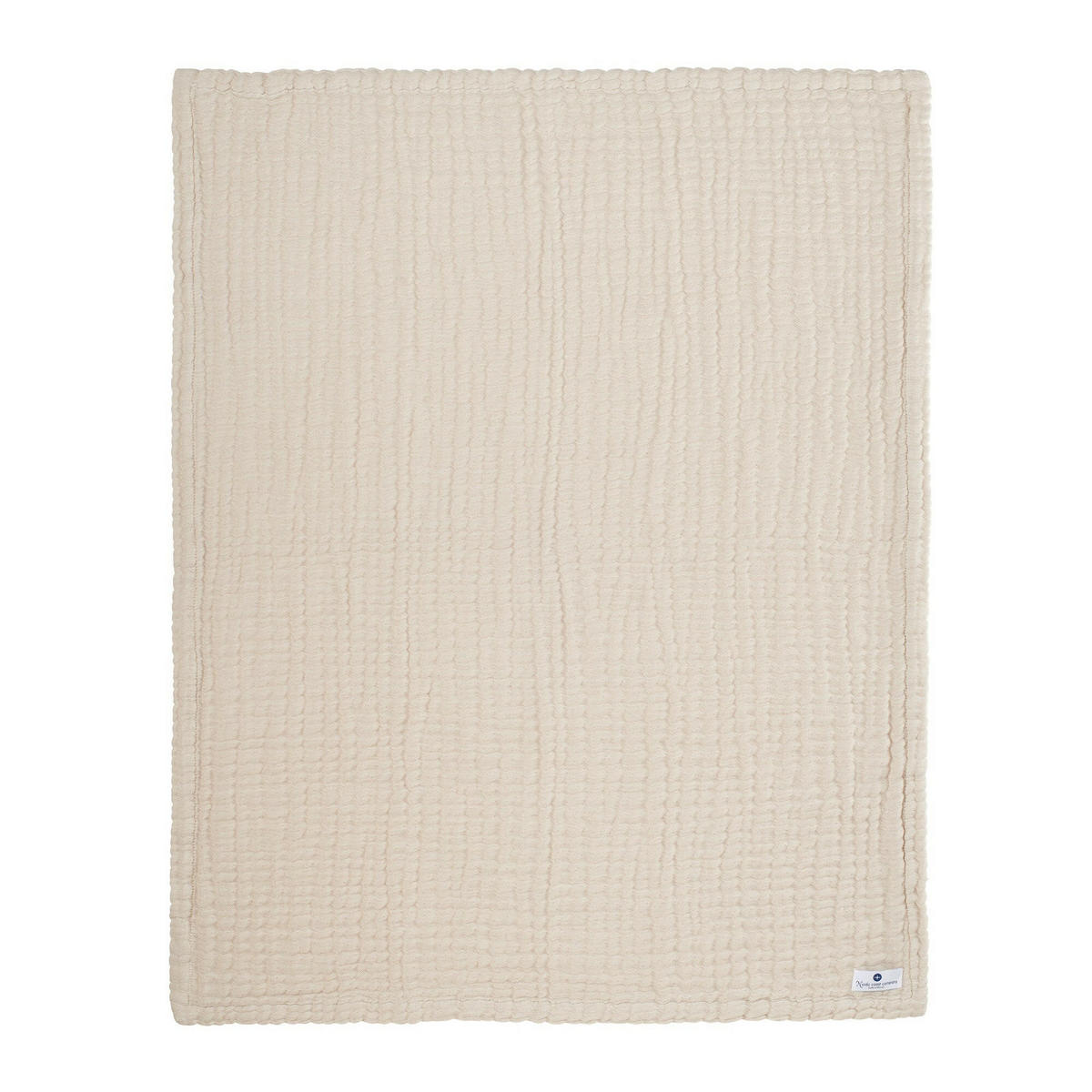 MUSSELINDECKE Natur Weiß - Naturfarben, Textil (80/80cm) - nordic coast company