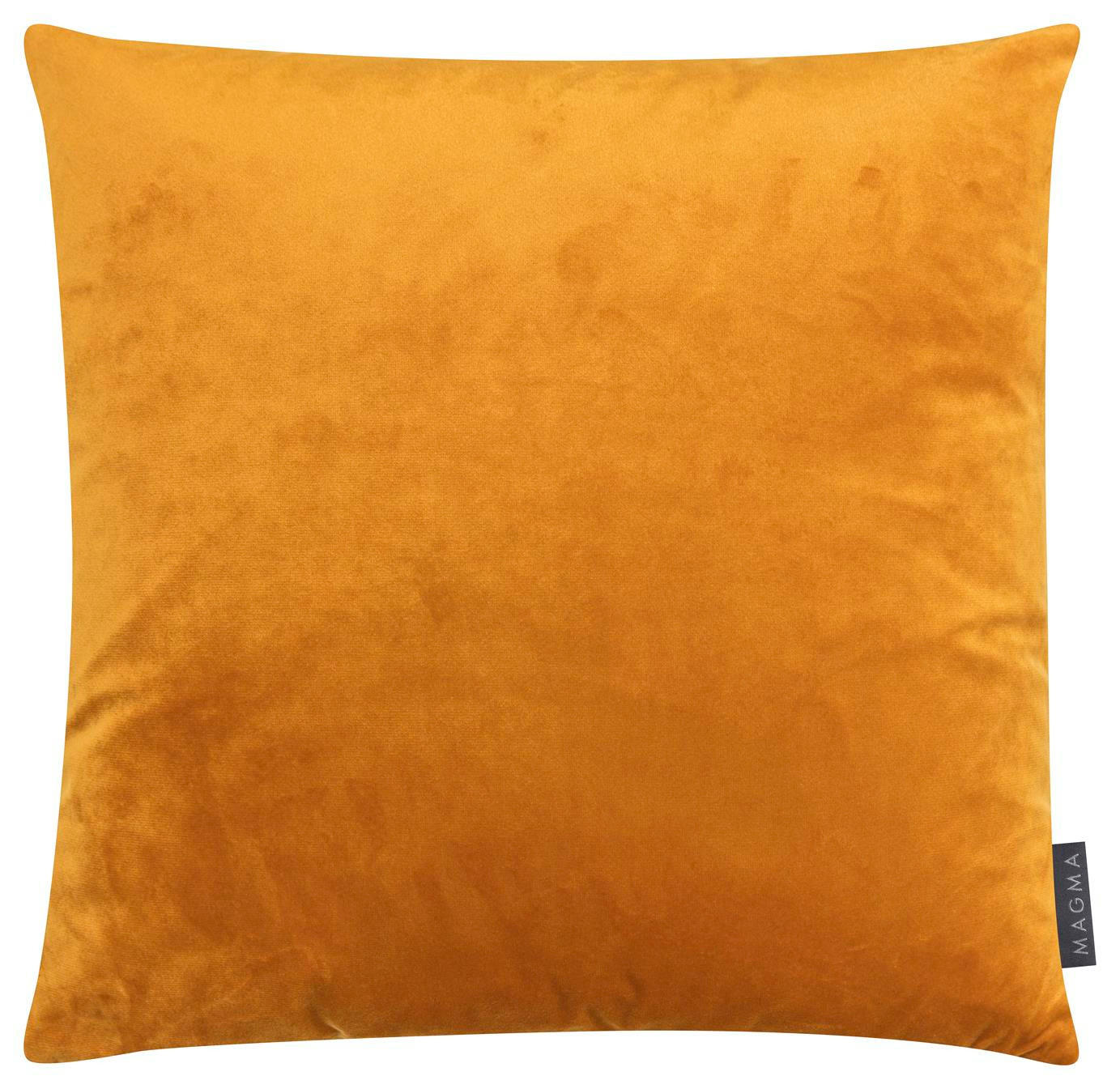 KISSENHÜLLE Raya Streifen Look senf - Gelb, Textil (45/45cm) - Magma Heimtexx