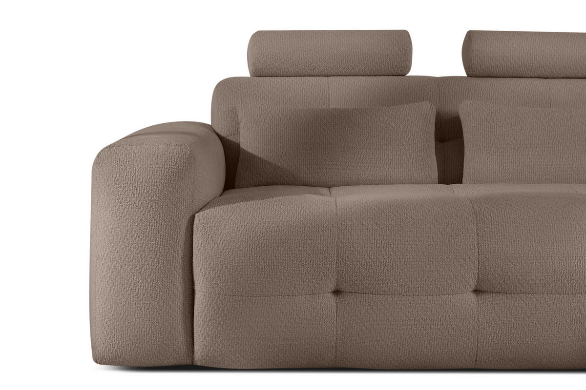 ECKSOFA RECHTS ALIGRA, Braun - Braun, Holz/Holzwerkstoff (290/191cm) - KONSIMO®