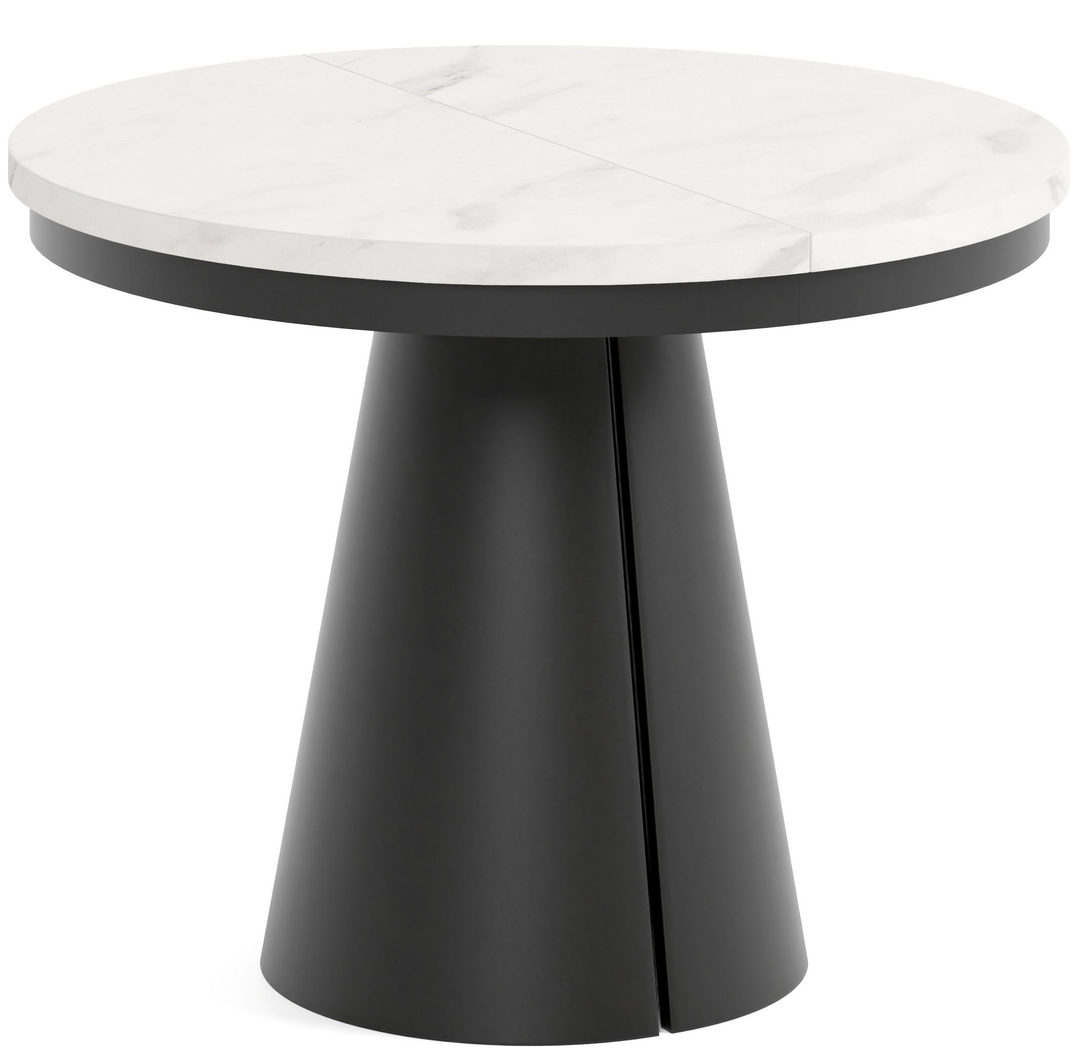 TISCH Schwarz ALMA Ausziehbar 100/176 cm - Schwarz, Holzwerkstoff (2/100/76cm) - Sepro Meble