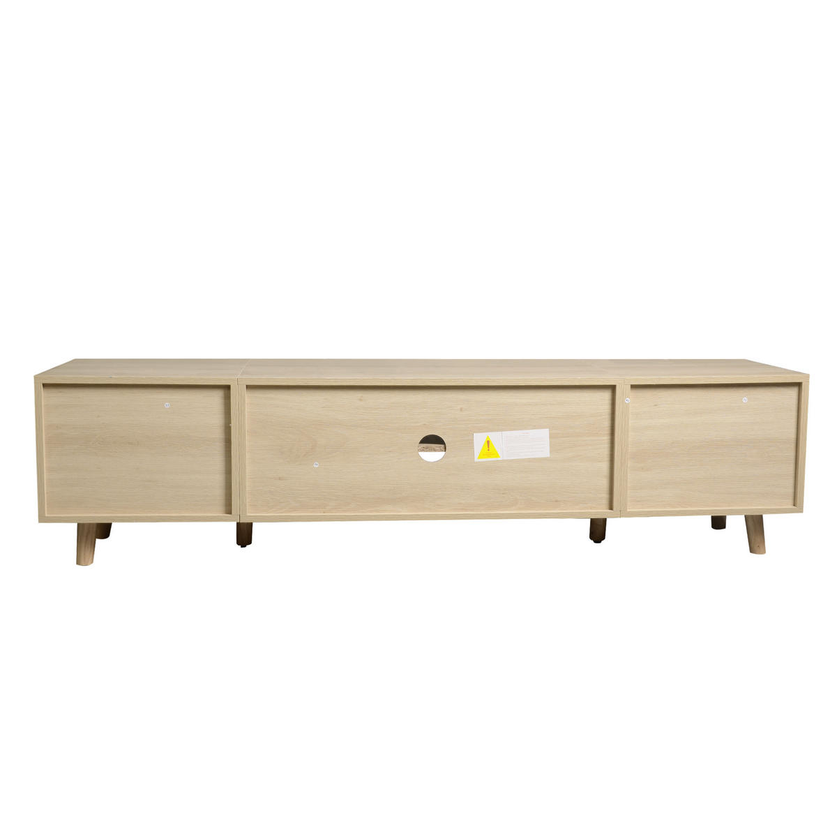 LOWBOARD DE-40115 mit höhenverstellbaren Füßen Holzfarbe - Eichefarben, Holzwerkstoff (160/40.5/39cm) - ComfortXL