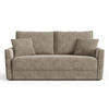 SCHLAFSOFA GERADE Rastergewebe Taupe 180cm - Taupe, Textil (180/97/93.5cm) - Sia Home