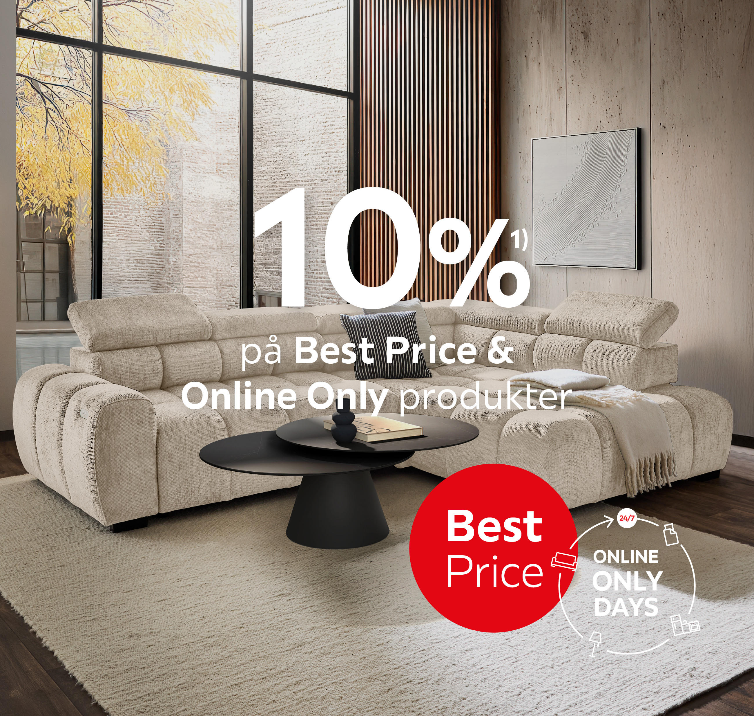 10%¹⁾ på Best Price & Online Only