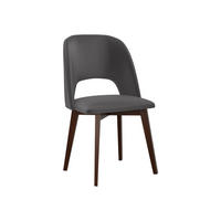 STUHL Monti 4, Holzfarbe: Nuss - Dunkelgrau/Walnussfarben, Holz (48/83/54cm) - MIRJAN24