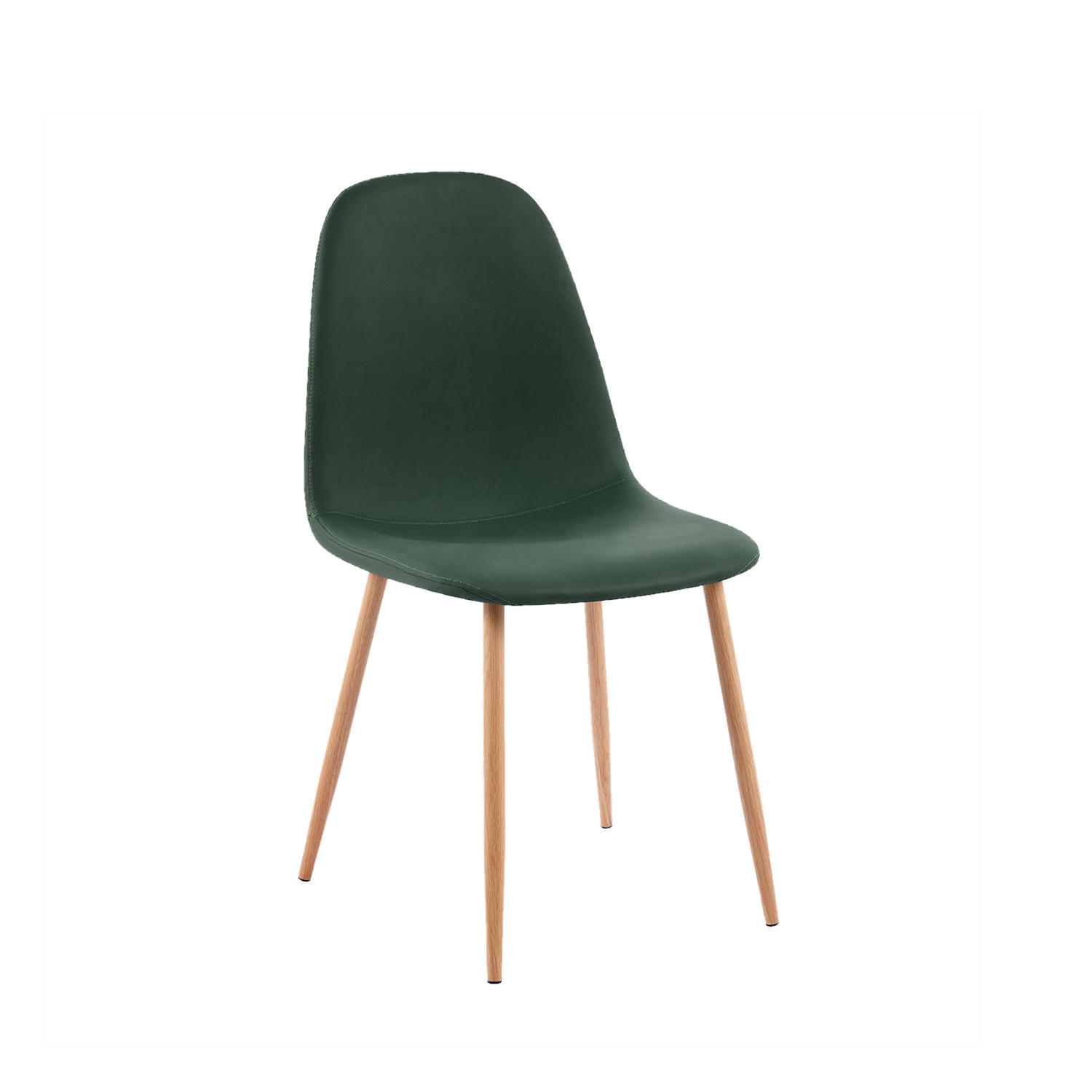 ESSZIMMERSTUHL Elia Grün 44 cm x 84 cm - Grün, Leder (44/84/52cm) - Klast Home