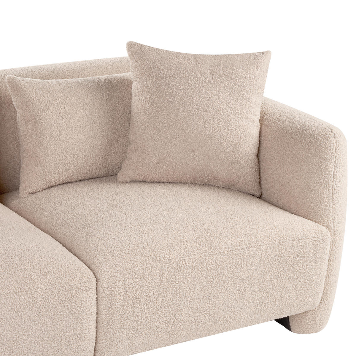 POHOVKA 3-místná Bouclé Béžová Ekenes - béžová, textil (182/72/90cm) - Beliani