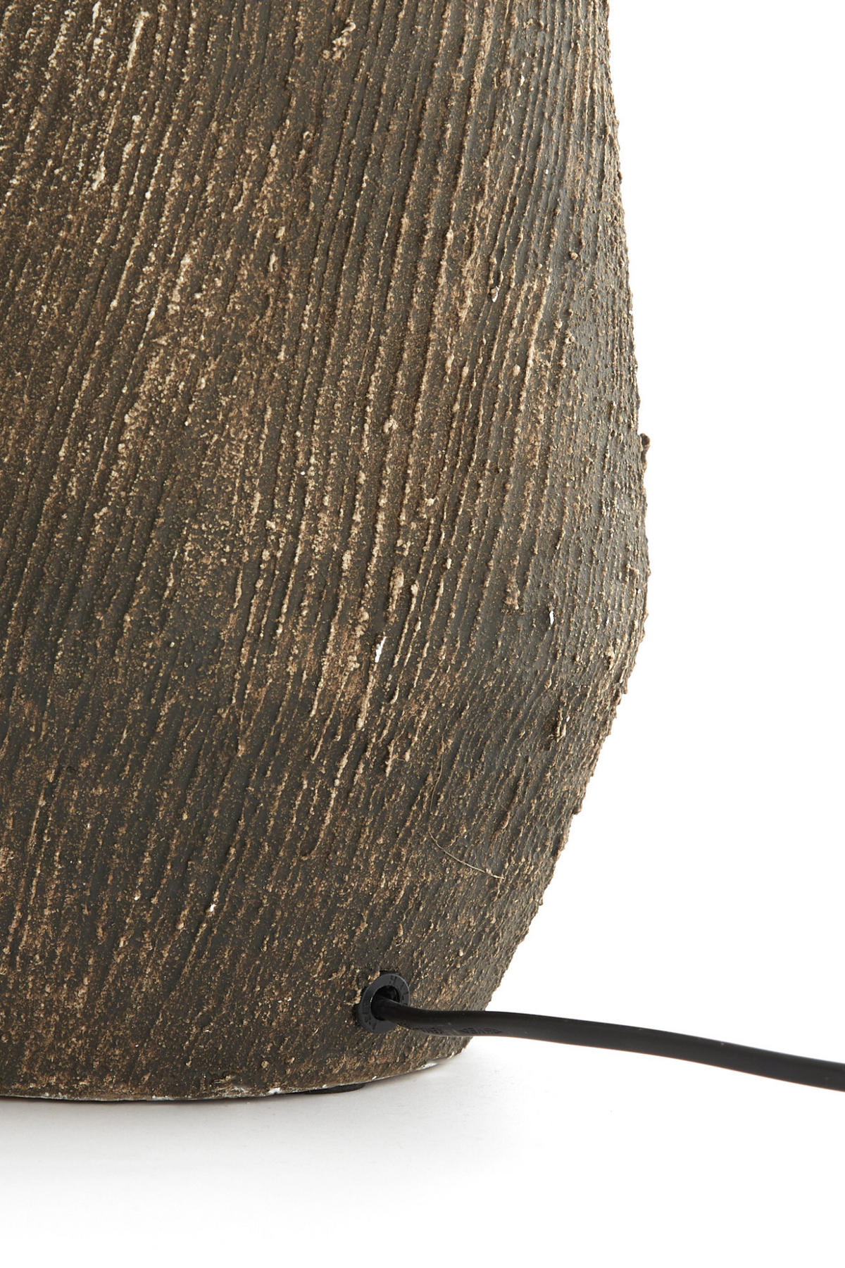 LAMPENFUSS Kidira Braun Ø18,5/49,5 cm - Braun, Keramik (18.5/18.5/49.5cm) - Light & Living