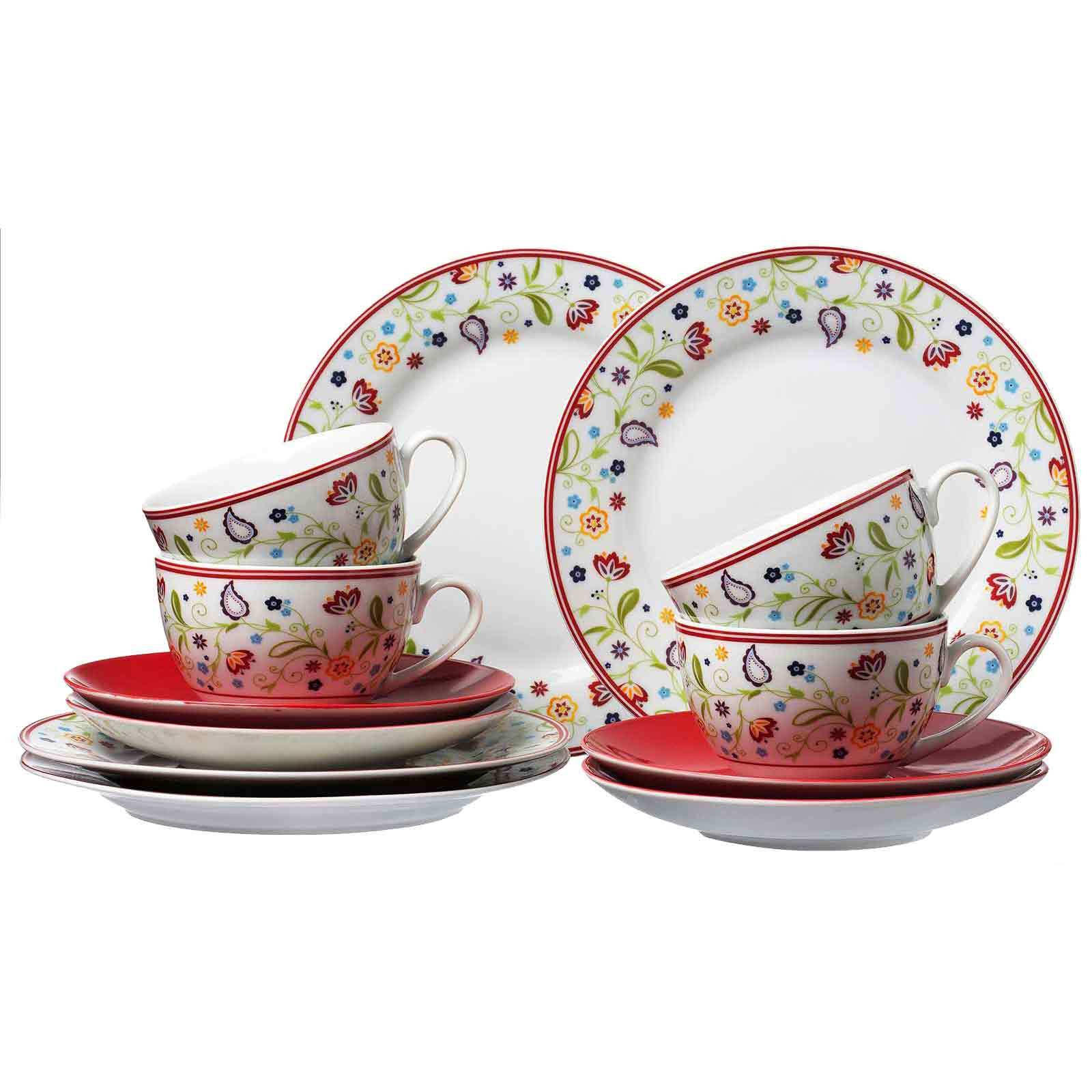 KAFFEESERVICE Shanti Doppio bunt 12er Set - Multicolor, Keramik (1/1/1cm) - Ritzenhoff Breker