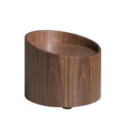 NACHTTISCH Walnuss Furnier - Nussbaumfarben, Holz (53/44/53cm) - ANGEL CERDA