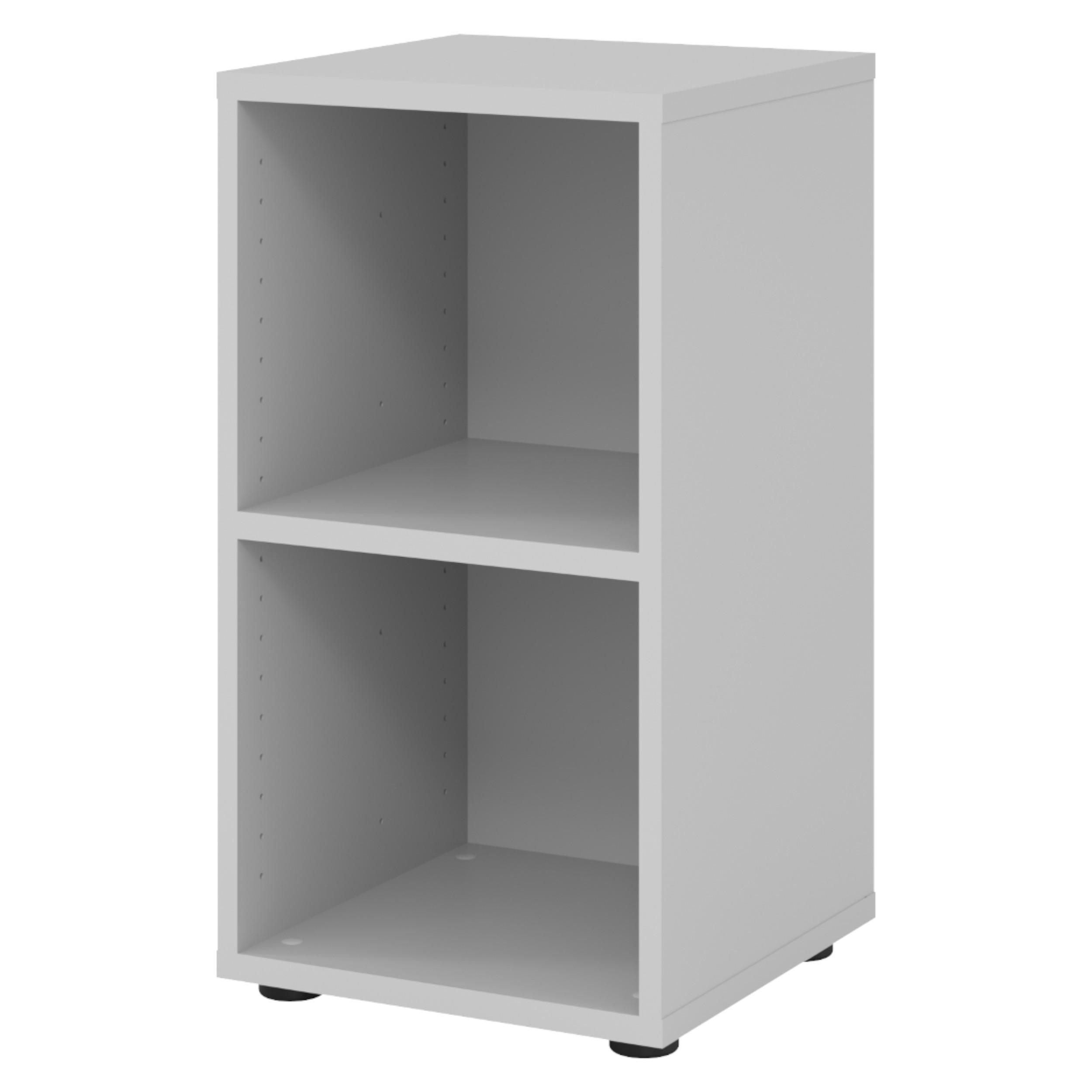 REGAL - 2 Ordnerhöhen 40/40/74,8 cm in Grau - Grau, Holzwerkstoff (40/74.8/40cm) - bümö