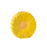 VASE BLUME Gelb - Gelb, Keramik (26.5cm) - J-Line