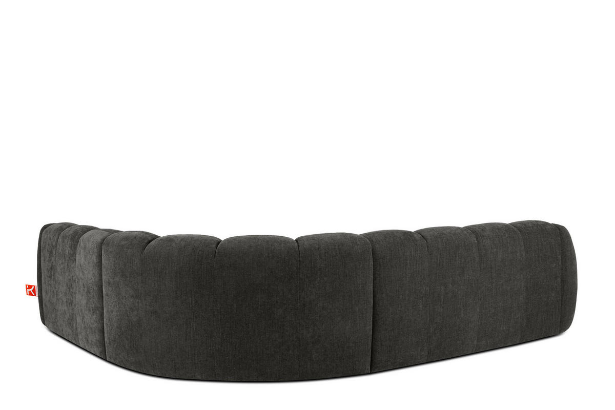 ECKSOFA RECHTS FLAVA, Graphitfarben - Graphitfarben, Holz/Holzwerkstoff (310/270cm) - KONSIMO®