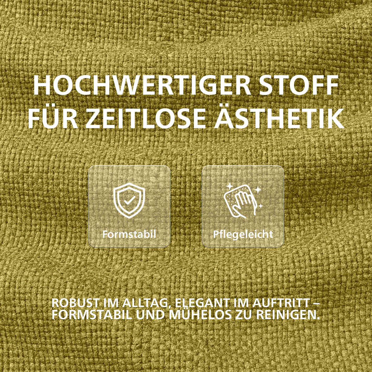 BARHOCKER Stoff Grün - Goldfarben/Grün, Textil/Metall (47/85/48cm) - CLP