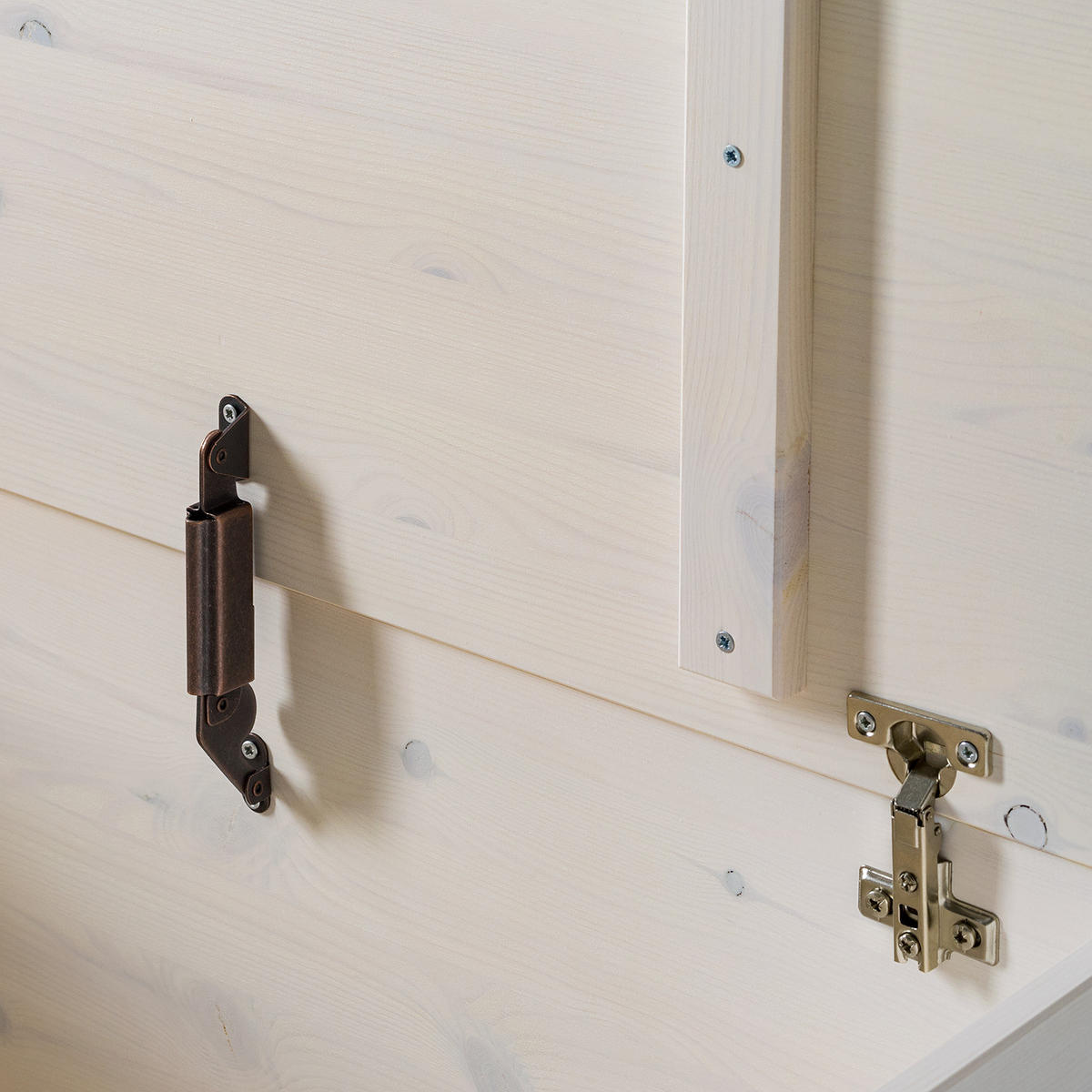 GARDEROBENBANK - Kiefer massiv - Kieferfarben, Holz (80/45/42cm) - home24