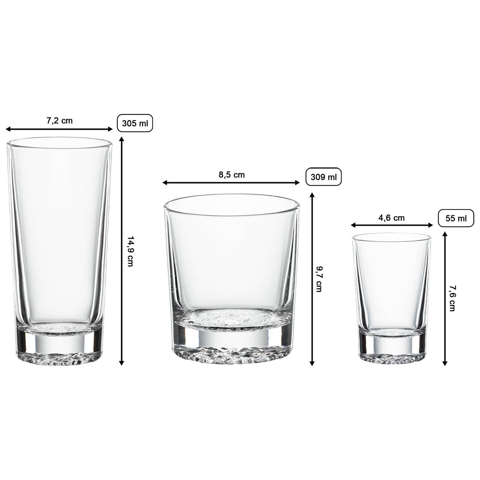 BAR GLÄSERSET Lounge 2.0 transparent 12er Set - Transparent, Glas - Spiegelau