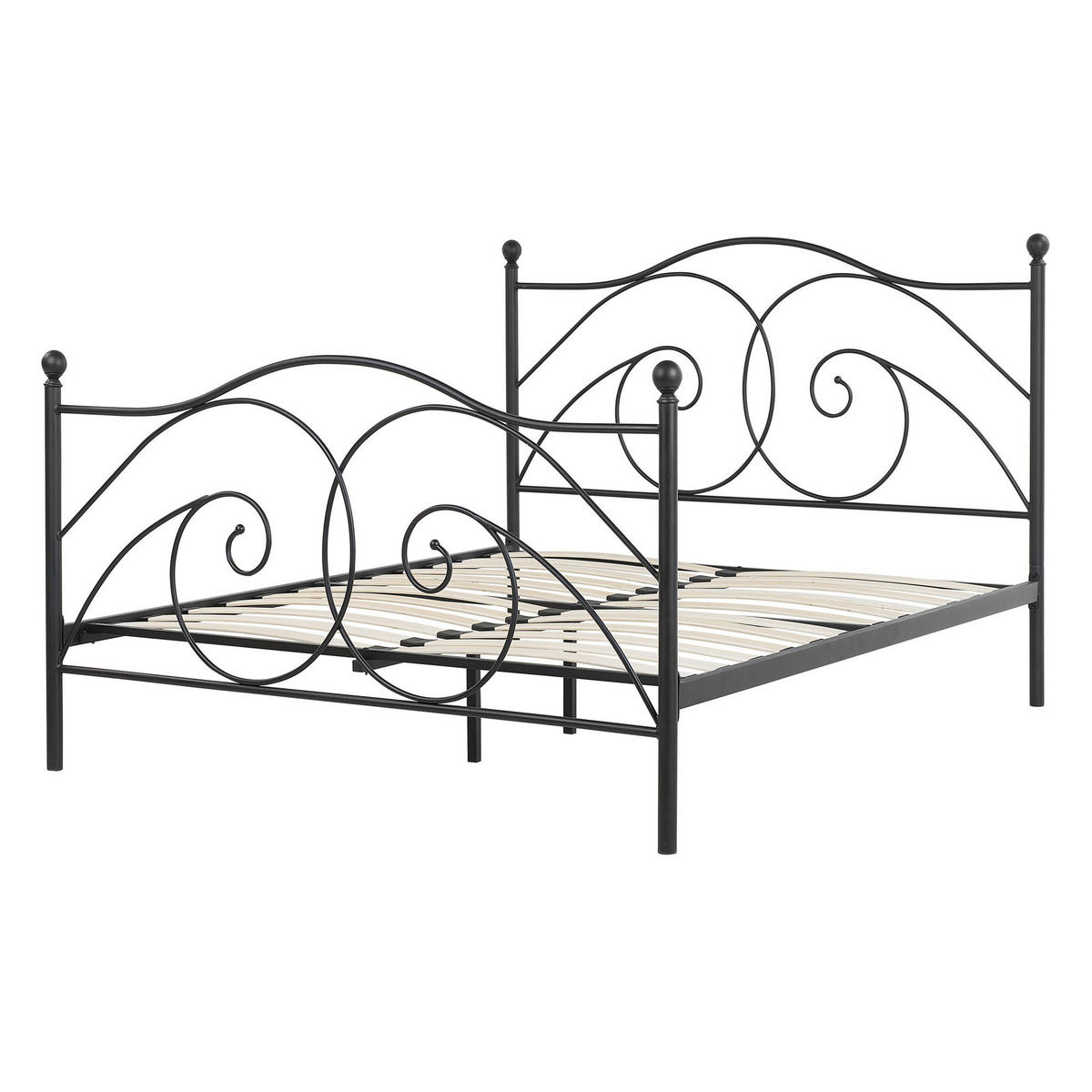 METALLBETT 140/200cm Schwarz Dinard - Schwarz, Metall (140/200cm) - Beliani
