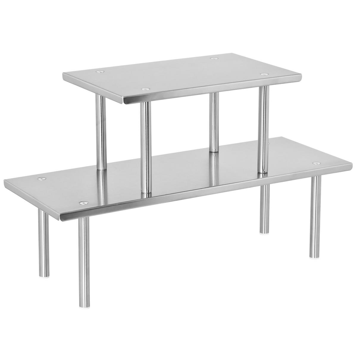 KÜCHENREGAL, silber, Edelstahl - Edelstahlfarben, Metall (50/31/19cm) - bremermann