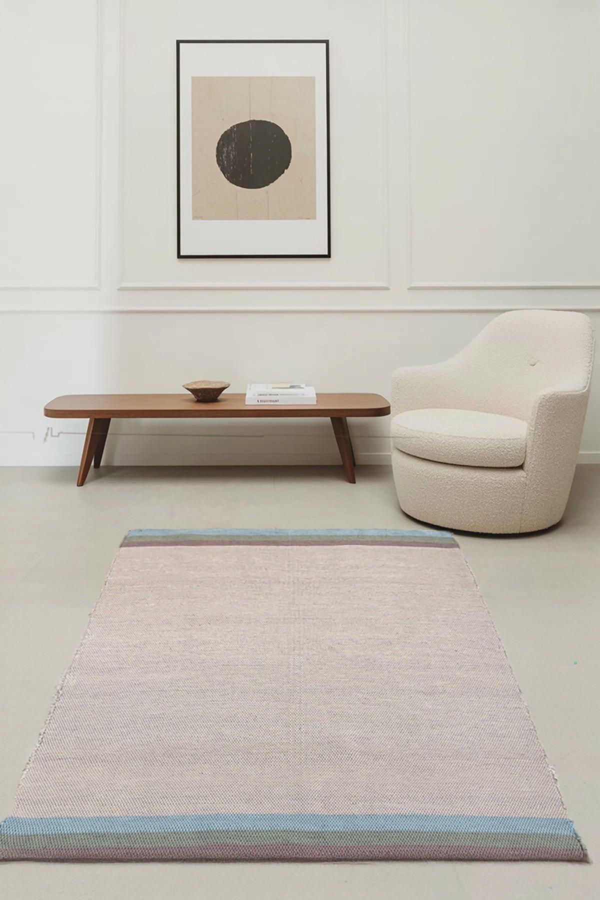 TEPPICH aus recycelter Baumwolle handgewebt beige - Beige, Naturmaterialien (140/200cm) - AFK Living