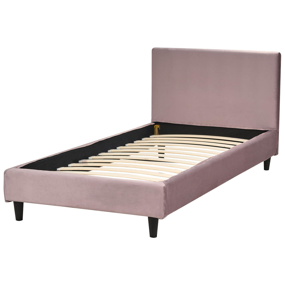 POLSTERBETT 90/200 cm Rosa Fitou - Pink, Textil (90/200cm) - Beliani