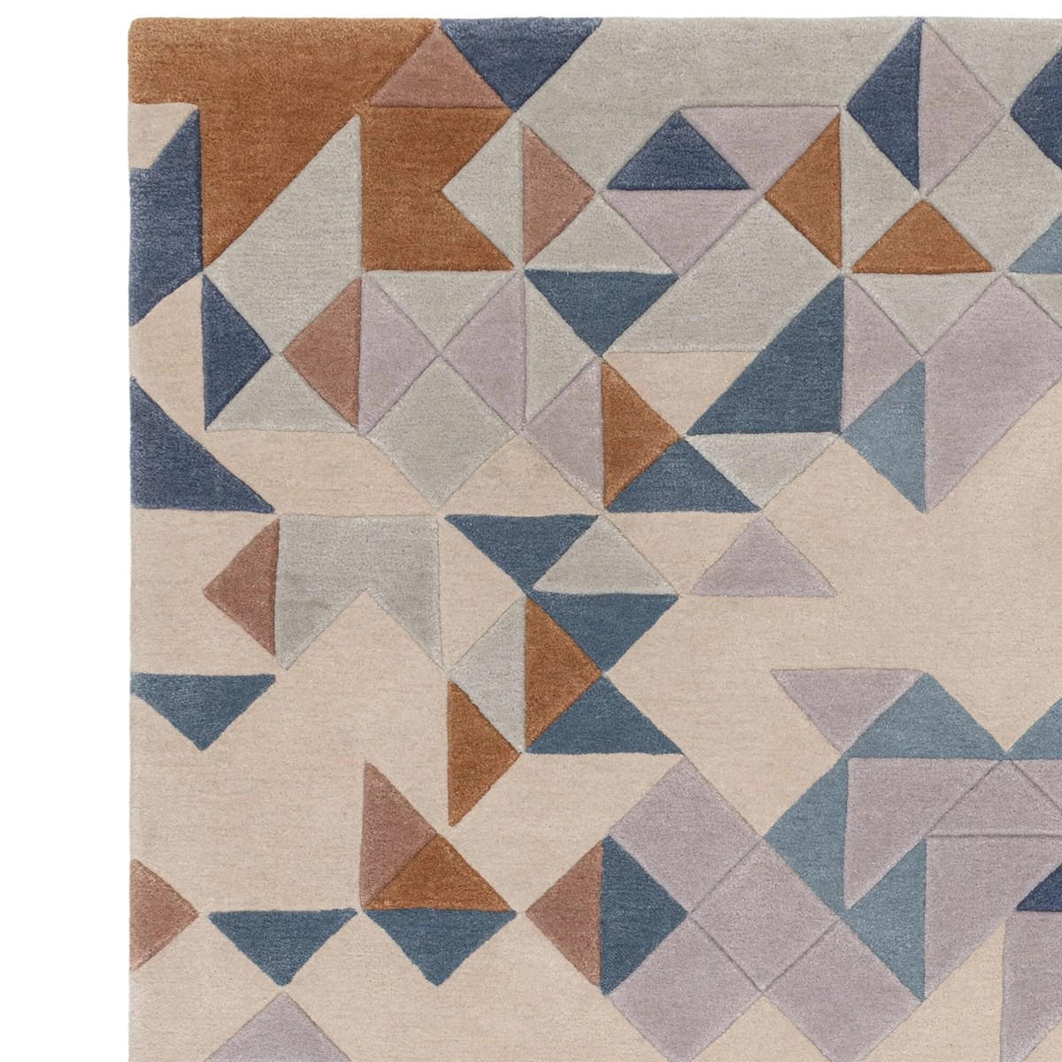 TEPPICH Moderner, handgetufteter für Wohn- und Schlafzimmer MYSTERIA Blau 160 x 230 cm - Blau, Naturmaterialien (160/230cm) - Novatrend