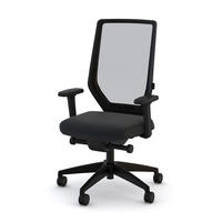 DREHSTUHL Bürostuhl Streamo Synchronmechanik mit Netzrücken - Schwarz, Textil (65/116/45cm) - ASSMANN