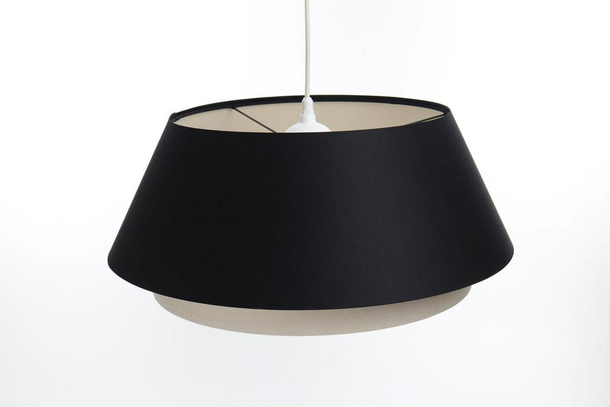 HÄNGELEUCHTE Schwarz 50/22 cm - Schwarz, Kunststoff (50/1.3/22cm) - ONZENO