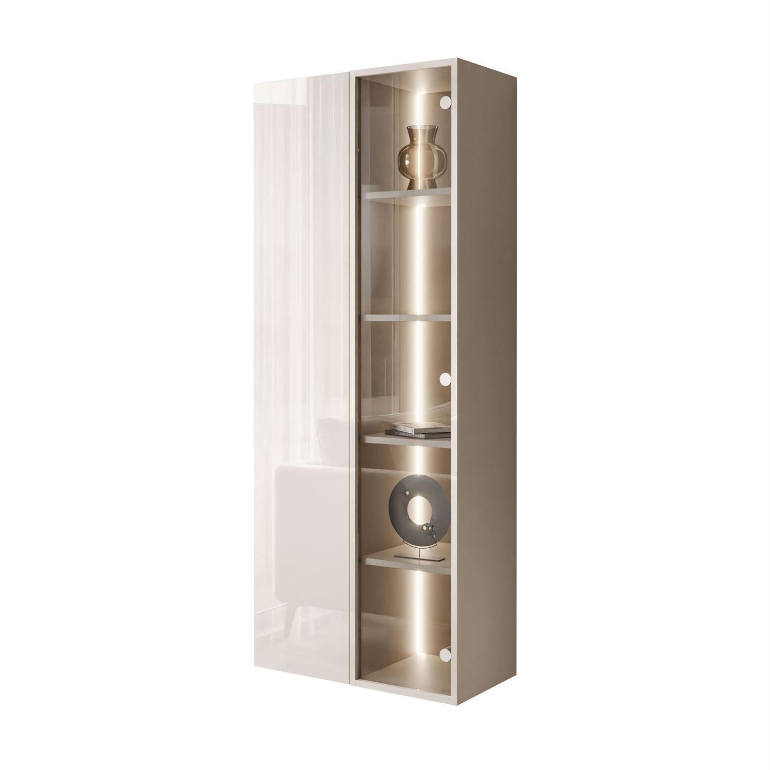 Lookway Vitrine Kaschmir 60x150x30 cm