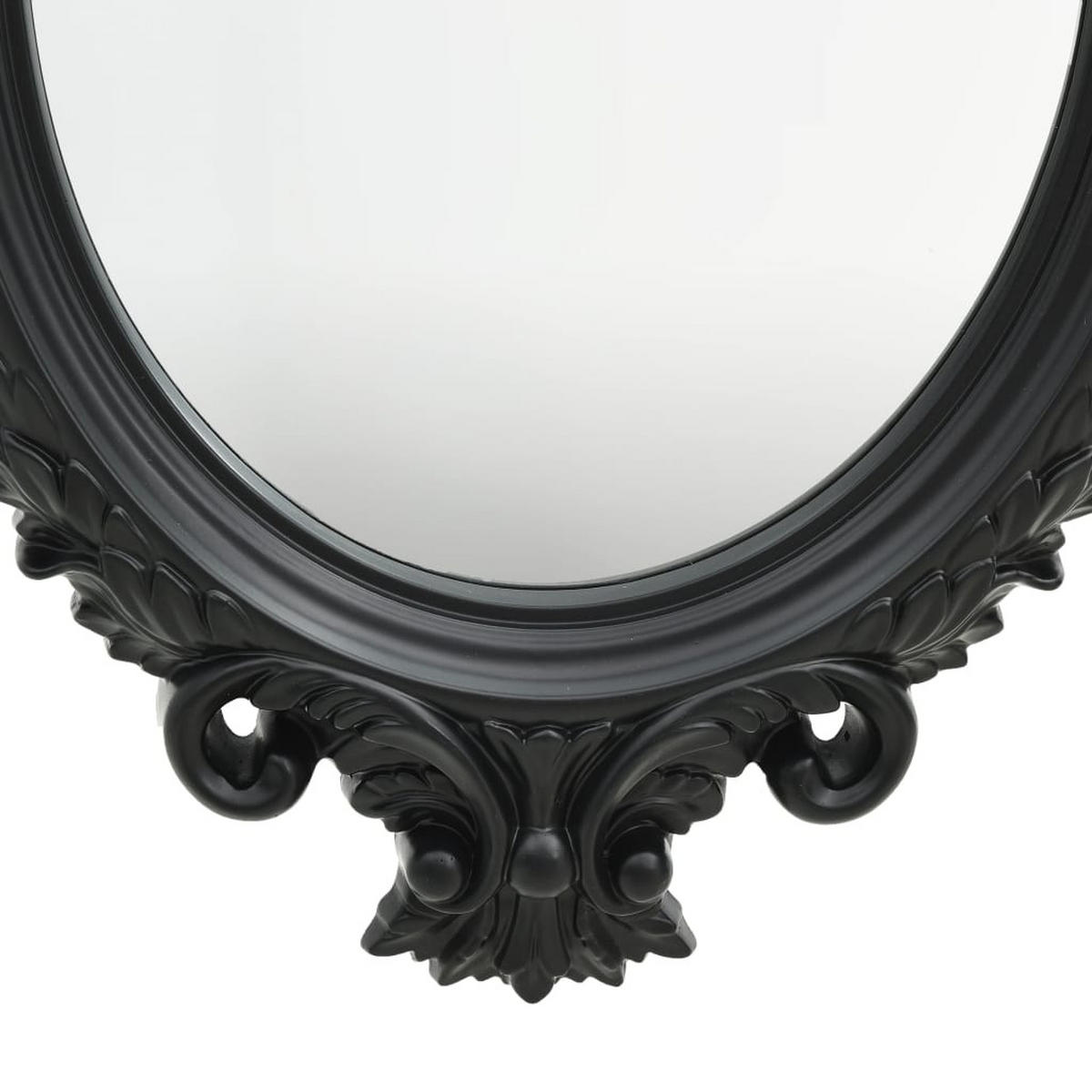 WANDSPIEGEL im Schloss-Stil 56x76 cm Schwarz - Schwarz, Glas (56/76/1cm) - furnicato
