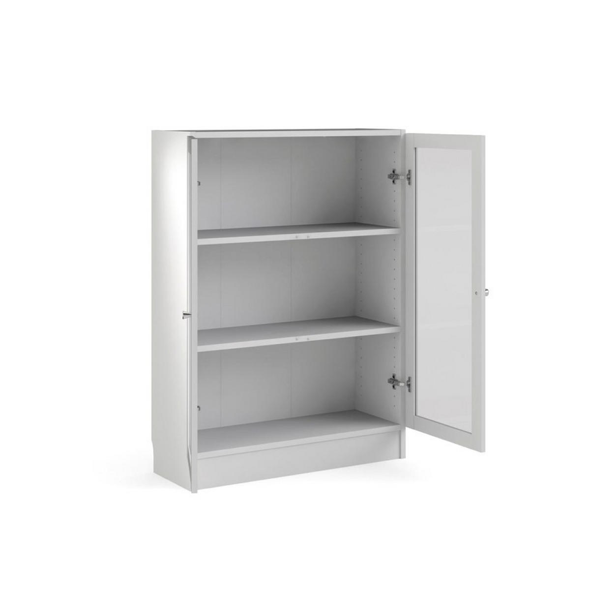 REGAL Weiß - Weiß, Holzwerkstoff (79/107/28cm) - ebuy24