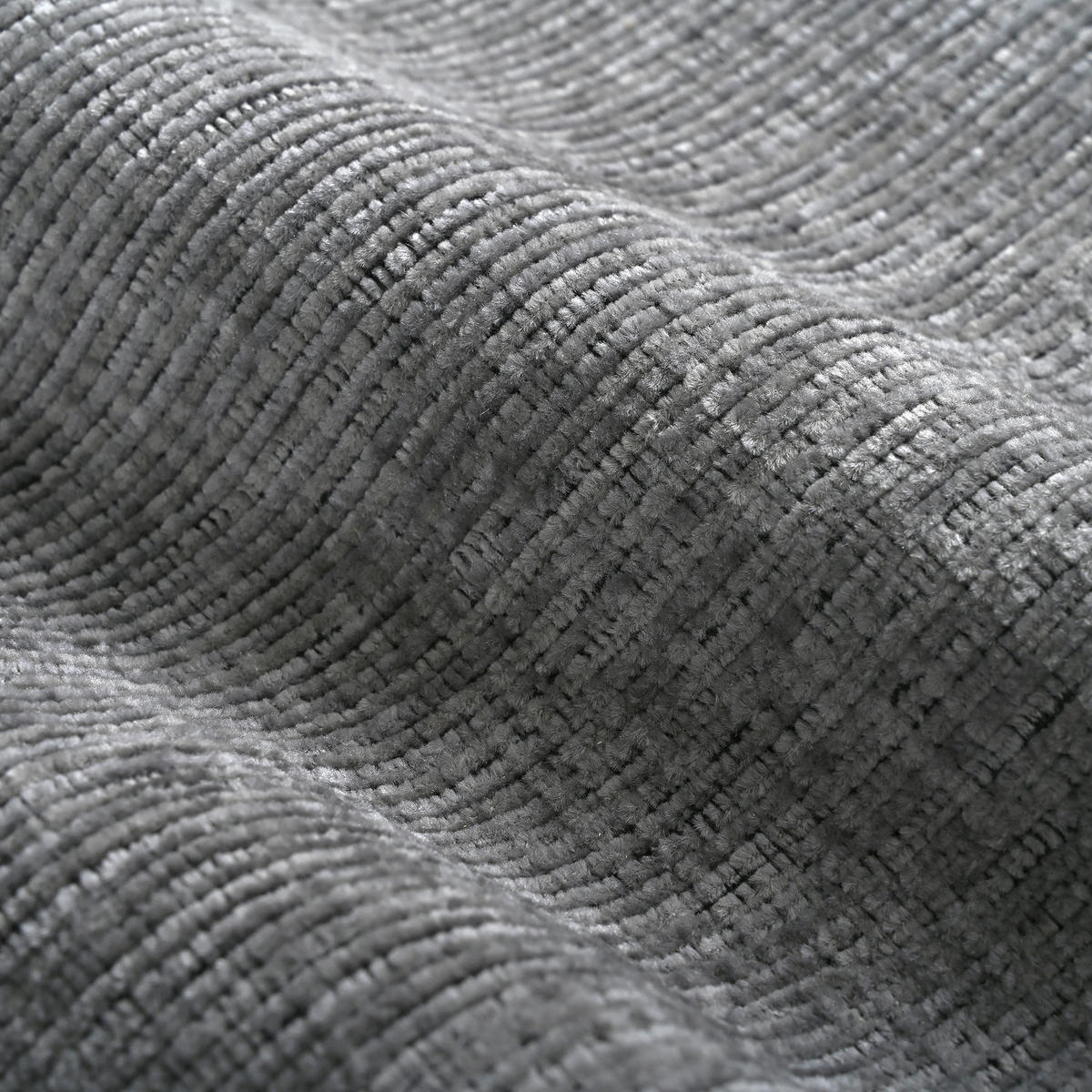 WOHNLANDSCHAFT Chenille Grau mit Stauraum und mit Kissen - Grau, Holzwerkstoff/Kunststoff (280/84/173cm) - WISHDOR