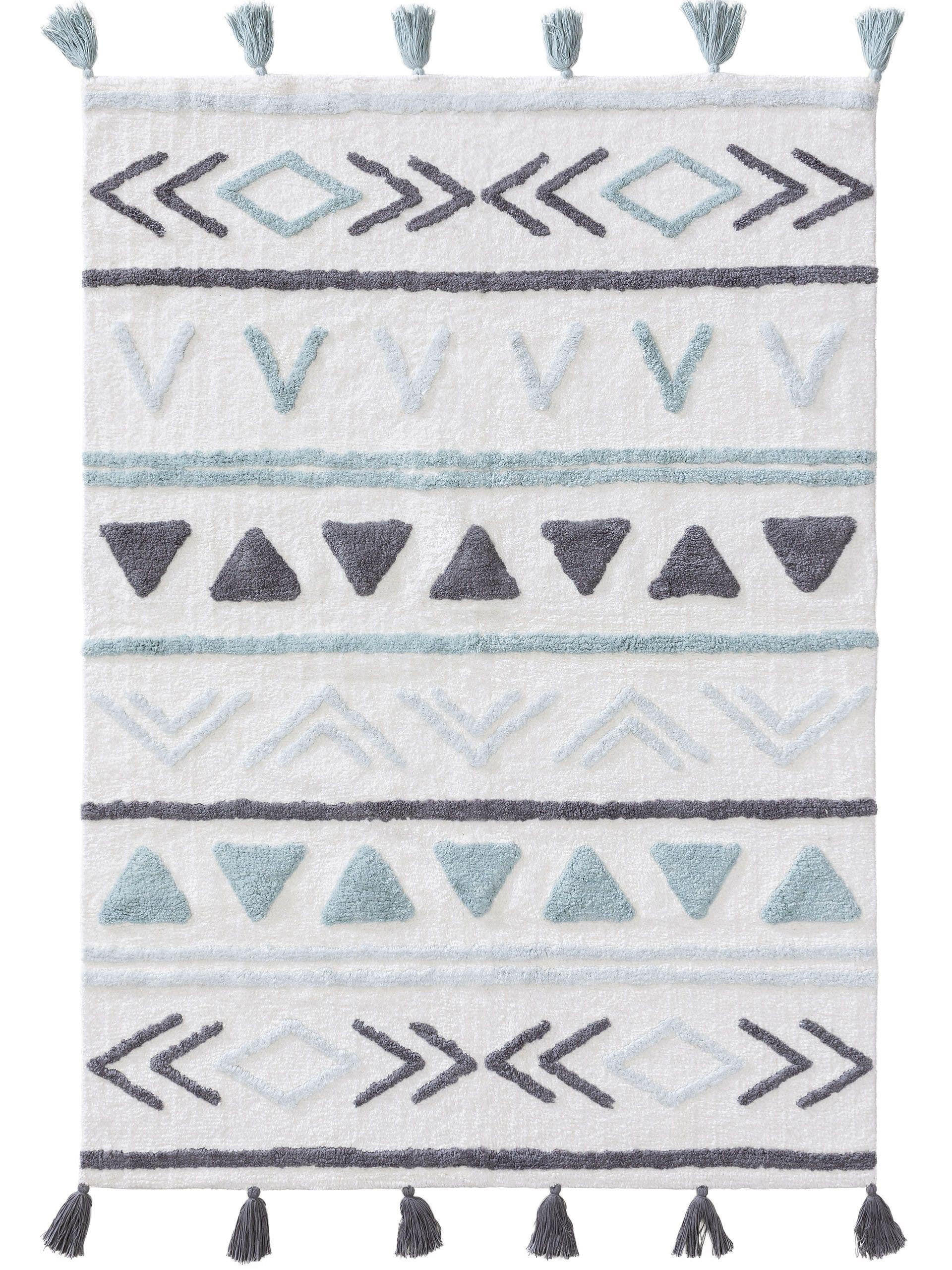 KINDERTEPPICH waschbar Levi Blau 120x170 cm - Blau, Textil (120/170cm) - Lytte
