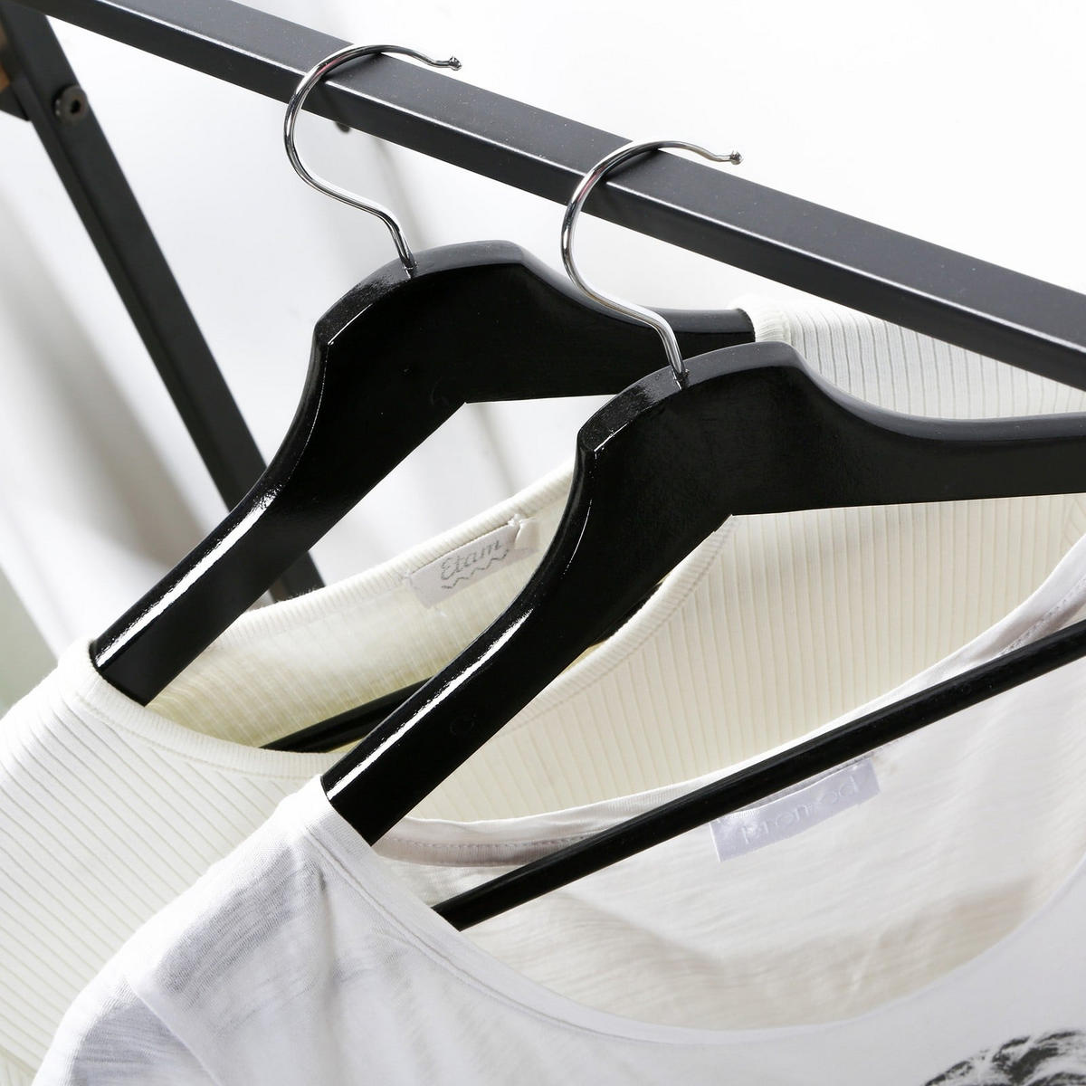 GARDEROBENSTÄNDER im industriellen Stil, 1 Regal mit 4 Etagen - Eichefarben, Holzwerkstoff (35/160/101cm) - Calicosy