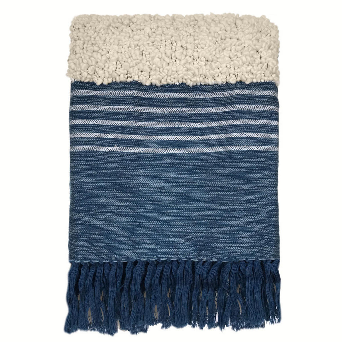 DECKE Tribal Blau - Blau, Textil (125/150cm) - Malagoon