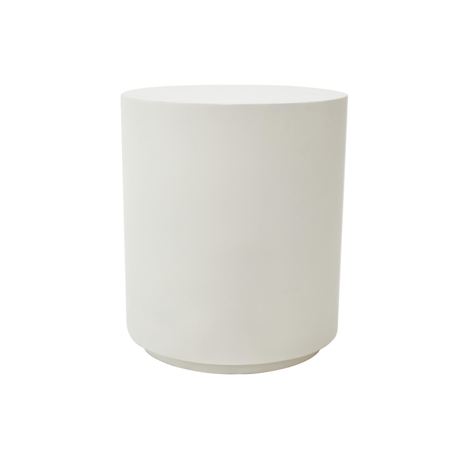 BEISTELLTISCH ROME Rund Groß Zementoptik 45 x 45 x 51 cm - Creme, Naturmaterialien (45/45/51cm) - Elementi
