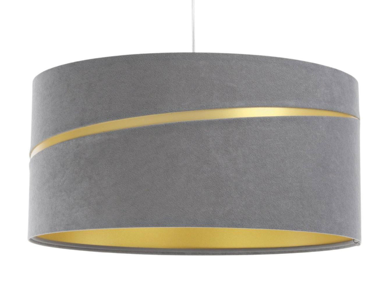 HÄNGELEUCHTE Grau 40/20 cm - Goldfarben/Grau, Kunststoff (40/0.4/20cm) - ONZENO
