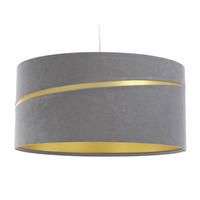 HÄNGELEUCHTE Grau 40/20 cm - Goldfarben/Grau, Kunststoff (40/0.4/20cm) - ONZENO