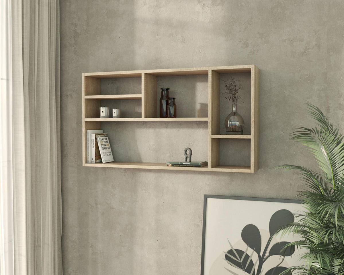 WANDREGAL MILANO Sonoma Eiche 109,2/18/60 cm - Sonoma Eiche, Holzwerkstoff (109.2/60/18cm) - Matkam Möbel