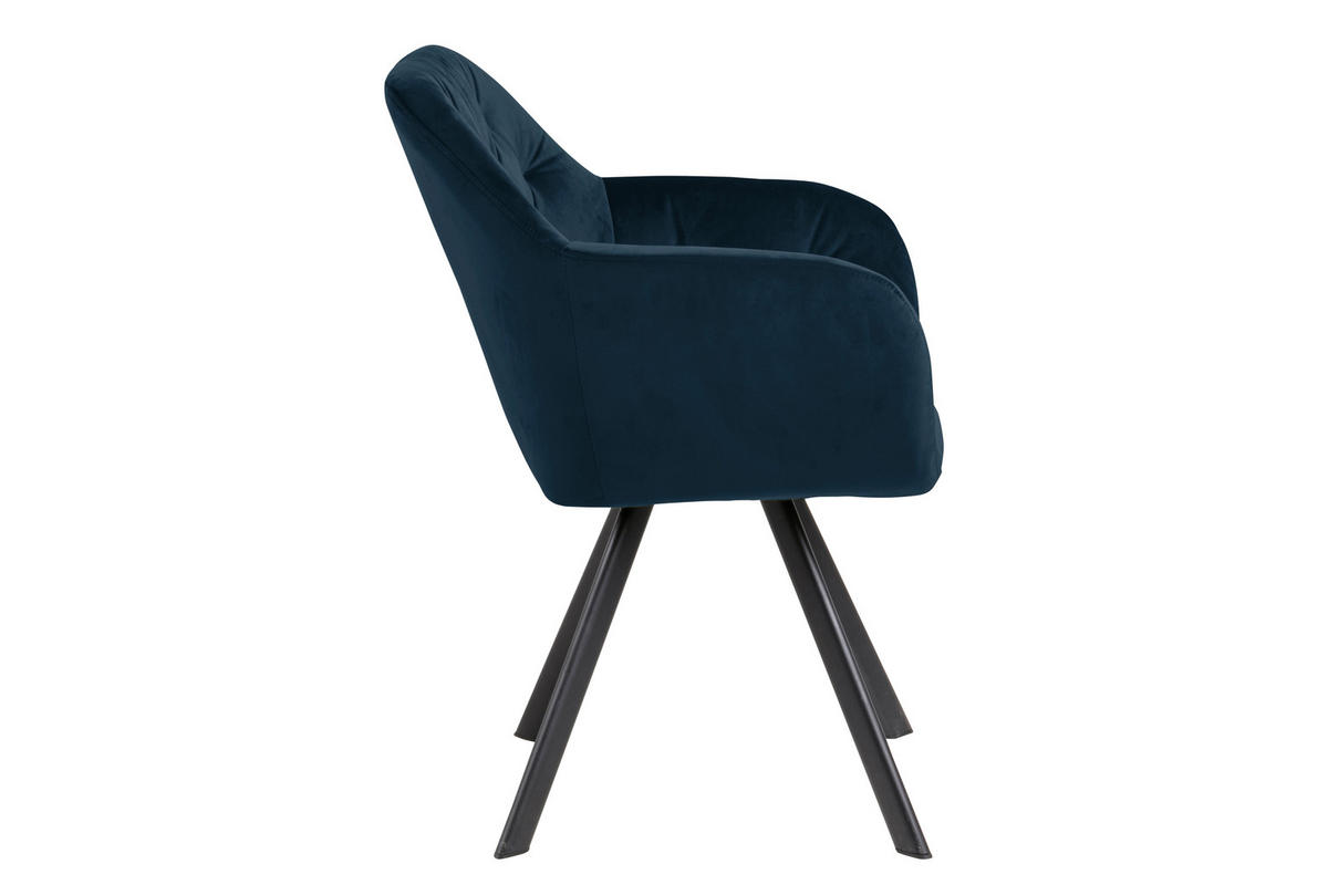 ARMLEHNSTUHL blau - Blau, Holzwerkstoff (58/82/62cm) - ebuy24