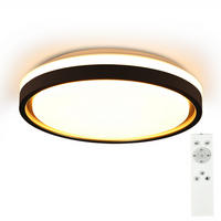 LED-DECKENLEUCHTE Daniel 30/30/6 cm - Schwarz, Kunststoff (30/30/6cm) - Nettlife