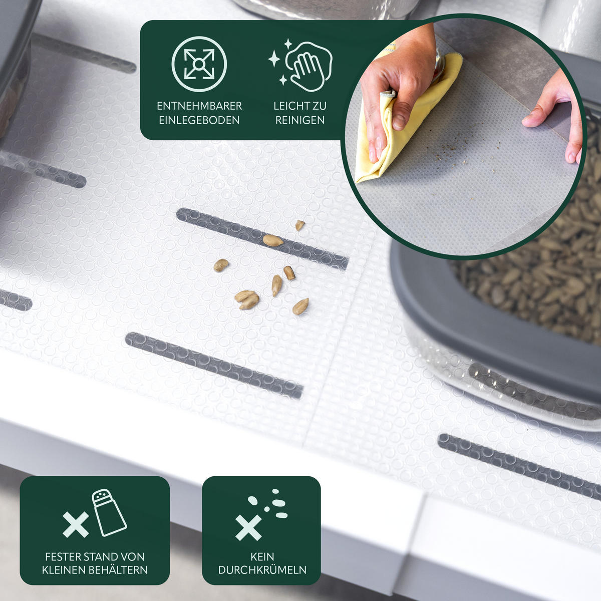 TELESKOPSCHUBLADE, ausziehbar, Metall, weiß - Weiß, Metall (51/6/42cm) - bremermann