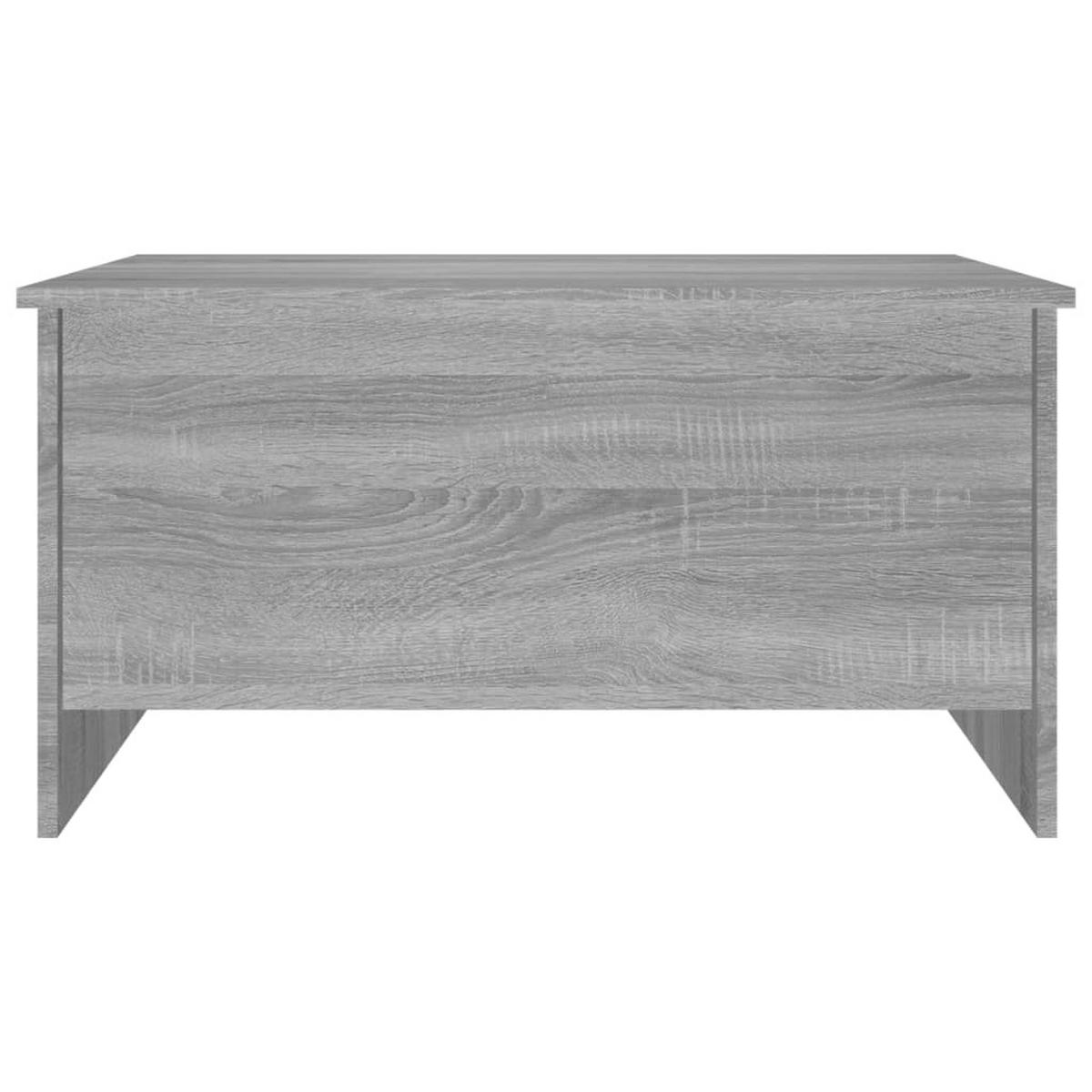 COUCHTISCH Grau Sonoma 80x55,5x41,5 cm Holzwerkstoff - Grau, Holzwerkstoff (80/55.5/41.5cm) - furnicato