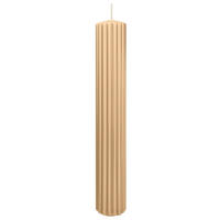 RILLEN KERZEN Sand 300 x Ø 45 mm, 4 Stück - Beige, Paraffin (8/15/15cm) - Wiedemann Kerzen