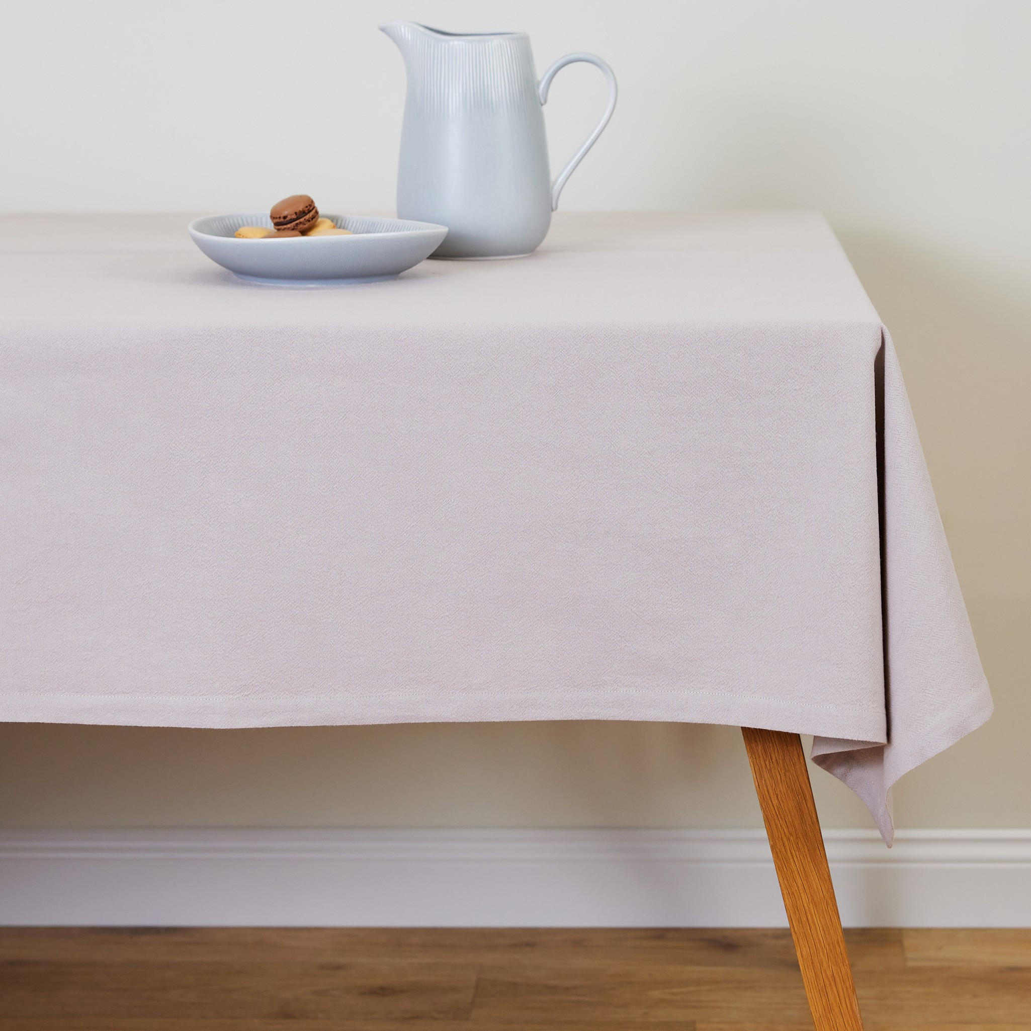 BAUMWOLLTISCHDECKE Campos - Creme, Textil (220/150/1cm) - home&you