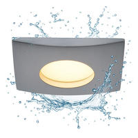 LED EINBAULEUCHTE Aluminium Silber - Silberfarben, Metall (8/8/3.5cm)