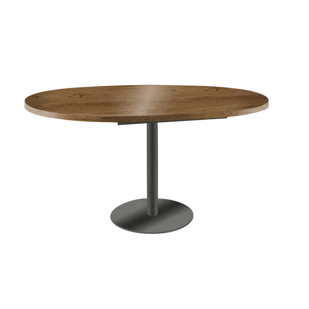 ESSTISCH Borte Eiche Lefkas Dunkel / Graphit 100/138 / 100 / 76cm - Eichefarben/Graphitfarben, Holz/Holzwerkstoff (100/100/76cm) - Feldmann-Wohnen