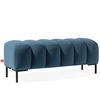 SITZHOCKER Polsterhocker PECCO, Veloursstoff - Schwarz/Rosa, Holz/Textil (120/50/50cm) - KONSIMO®