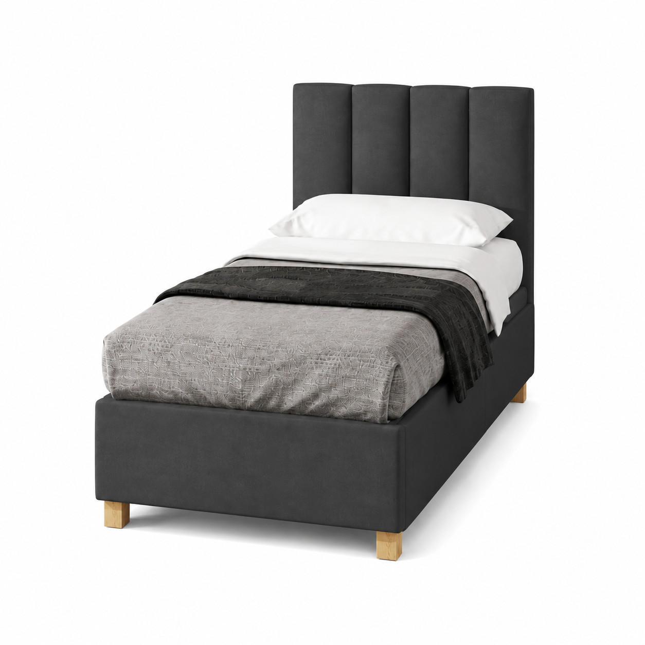 Trada Hotelbett Dunkelgrau 90x200 cm