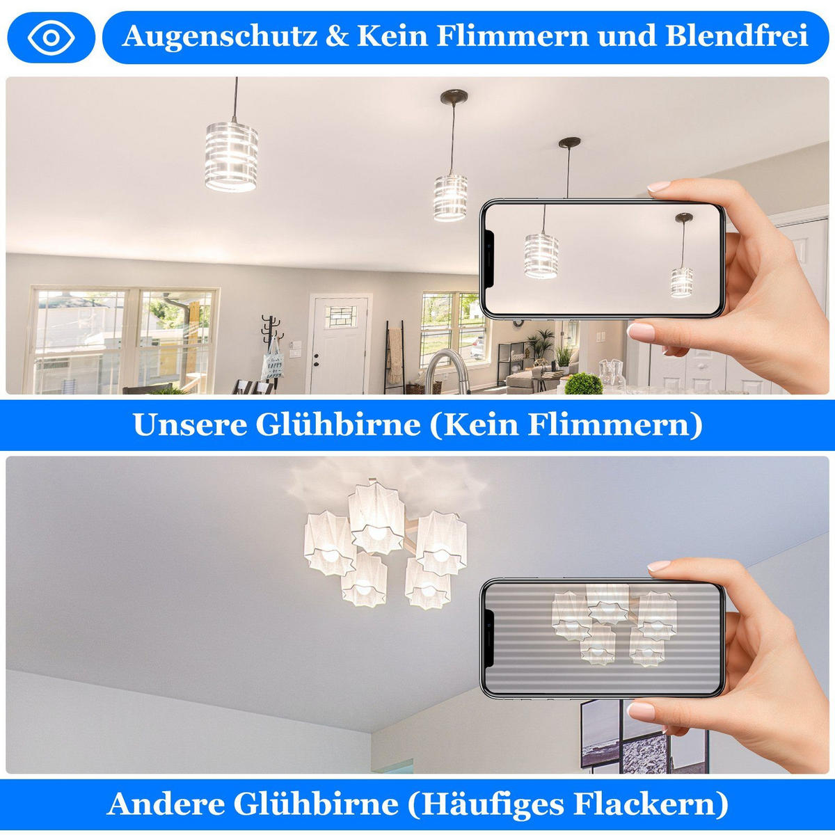LED-LEUCHTMITTEL Alvira II 10.5/6/6cm(6er-set) - Transparent, Glas (6/6cm) - Nettlife